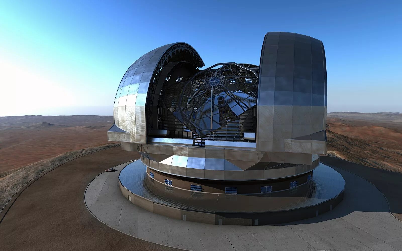 Самый большой телескоп в мире находится. Телескоп ELT В Чили. Чрезвычайно большой телескоп в Чили. Чрезвычайно большой телескоп (ELT). Самый большой телескоп в Чили.