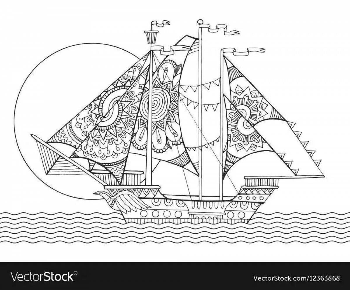 Корабль антистресс. Раскраска антистресс корабль. Раскраска антистресс парусник. Раскраски для взрослых корабли.