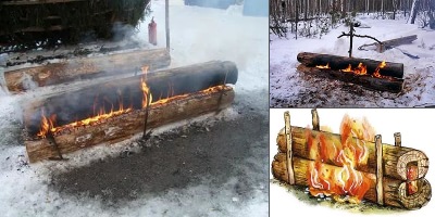 костер нодья