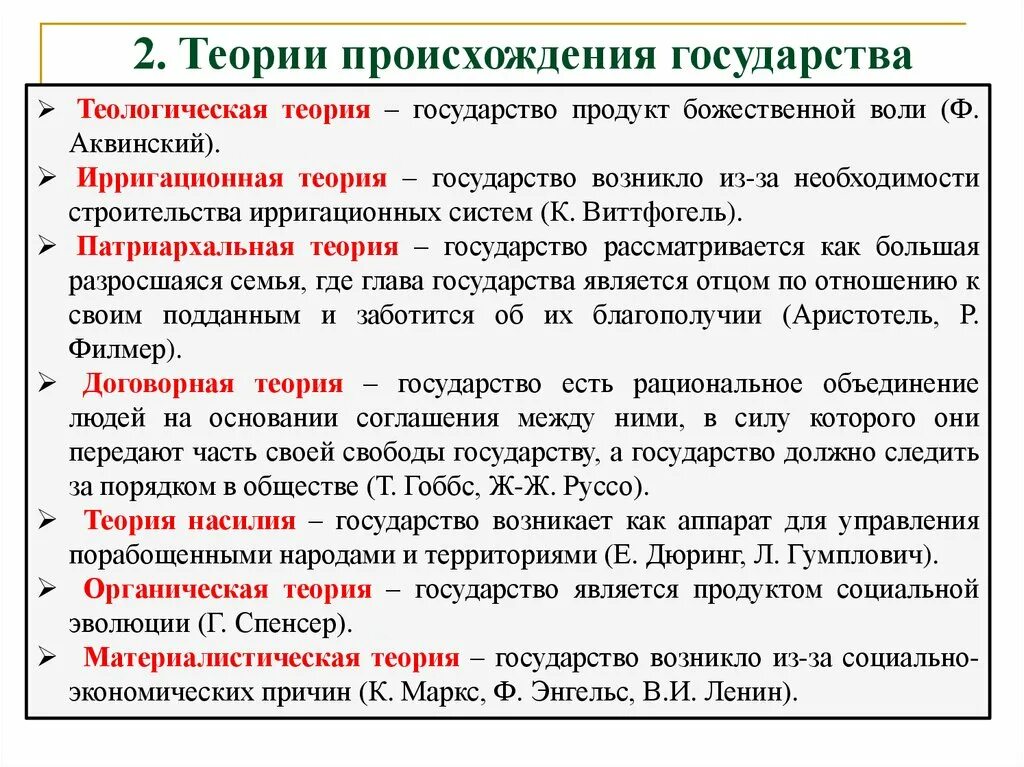 Теория происхождения государства теории. Основные теории происхождения государства таблица. Основные теории государства кратко. Теории происхождения го.