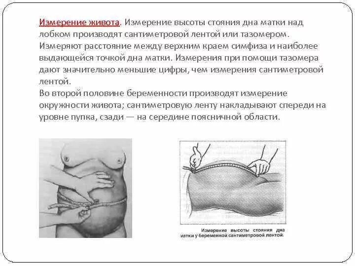 Шейка на 24 неделе. Измерение окружности живота беременной алгоритм. Измерение окружности живота и высоты стояния дна матки. Измерение стояния дна матки беременной. Измерение окружности живота и высоты при беременности.