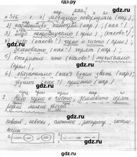 Русский язык упражнение 376 класс