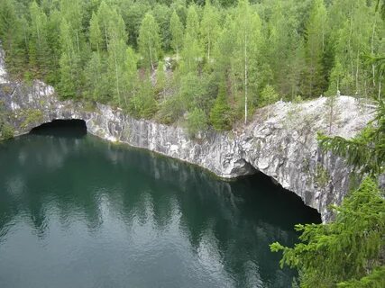 Рускеала водопады