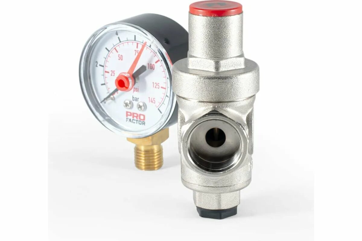 Редуктор давления profactor мембранный. Редуктор давления profactor мембранный. Редуктор давления воды 1/2" prv255, шт. Редуктор давления profactor мембранный. Редуктор давления profactor поршневой, c манометром 1/2" pf prv 251.