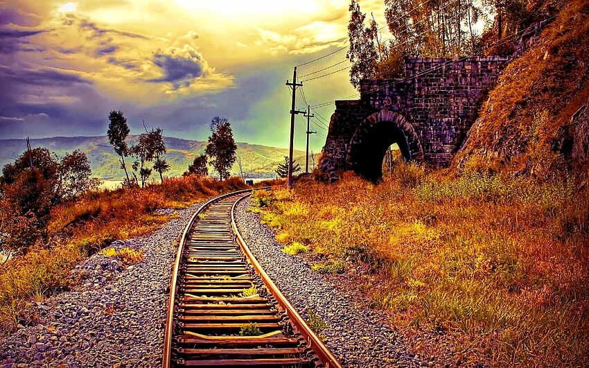 Mountain Railway. North borders Photography. Old tracks