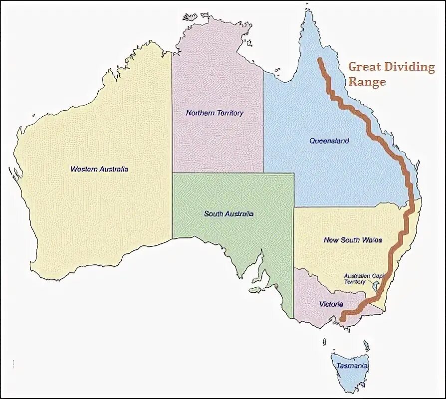 Большой Водораздельный хребет в Австралии на карте. Great dividing range на карте. Водораздельный хребет Австралии на карте. Где находится большой Водораздельный хребет на карте Австралии. Большой водораздельный хребет полушарие