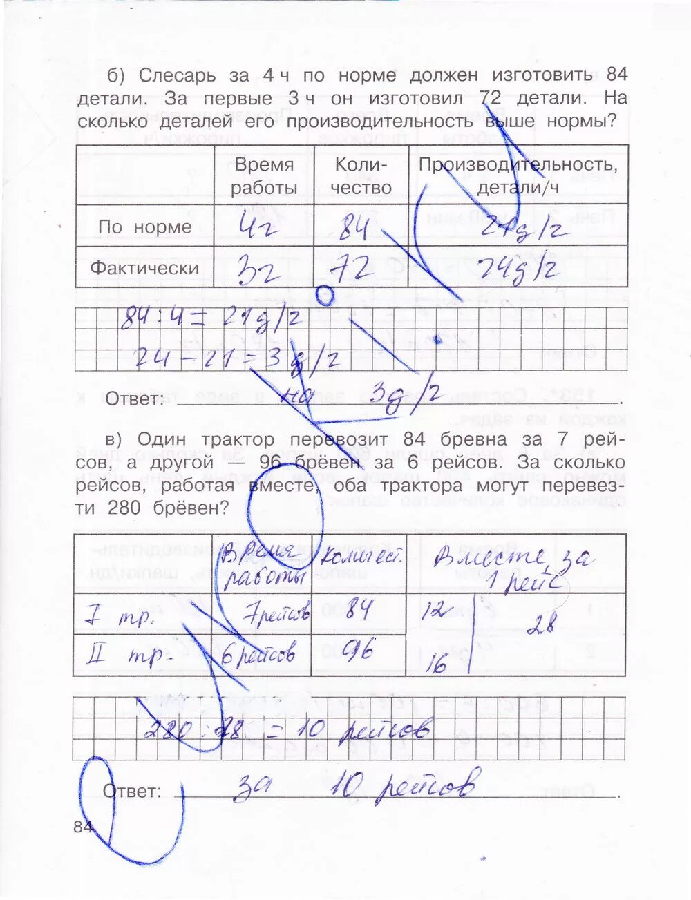 Математика рабочая тетрадь стр 84. Тетрадь по математике 4 класс Захарова. Тетрадь для самостоятельных работ по математике 4 класс.