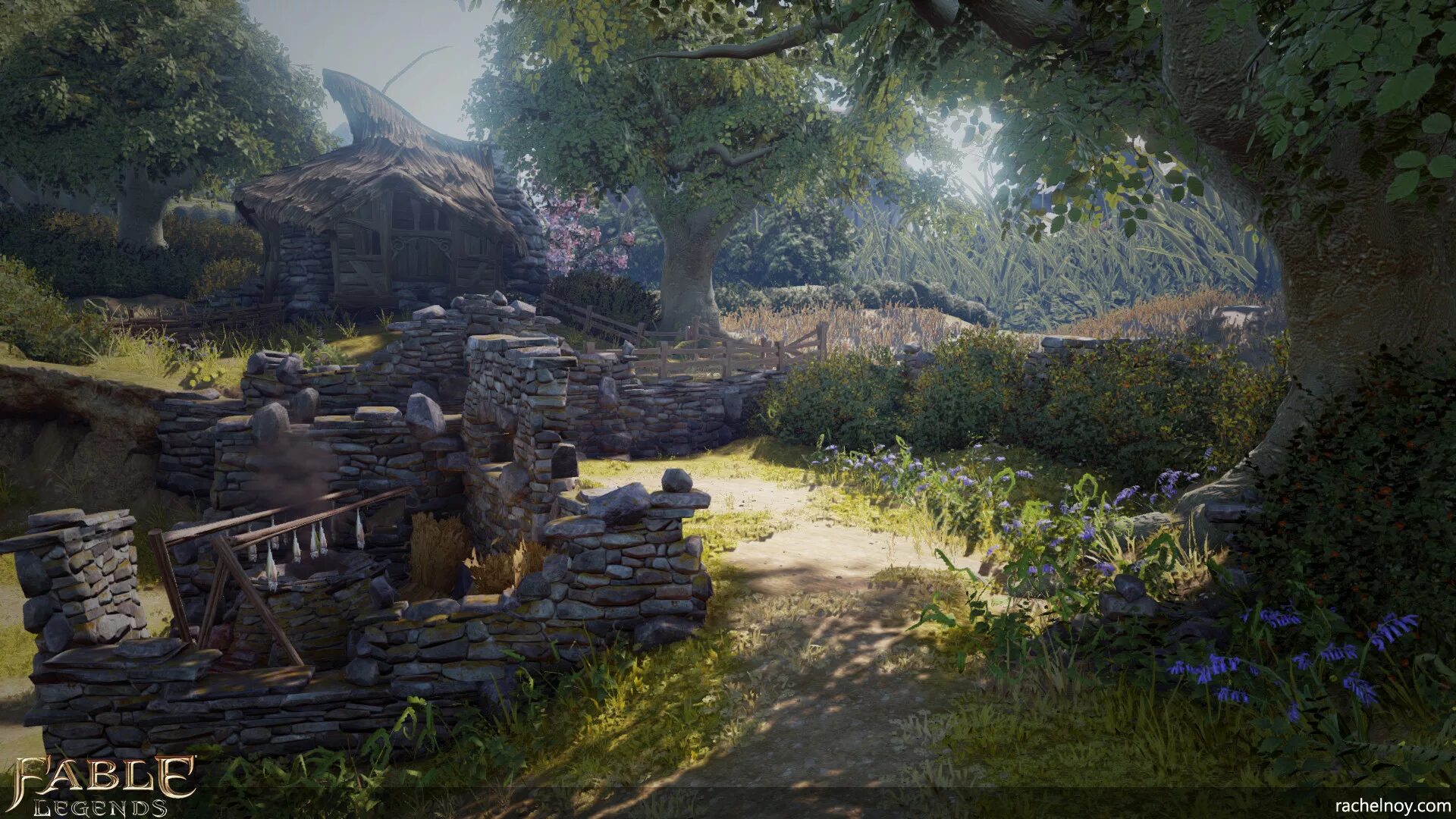Находится в локации. Fable 2 концепт арт локации. fable legends лес. fable деревня арт. fable 1 локации.