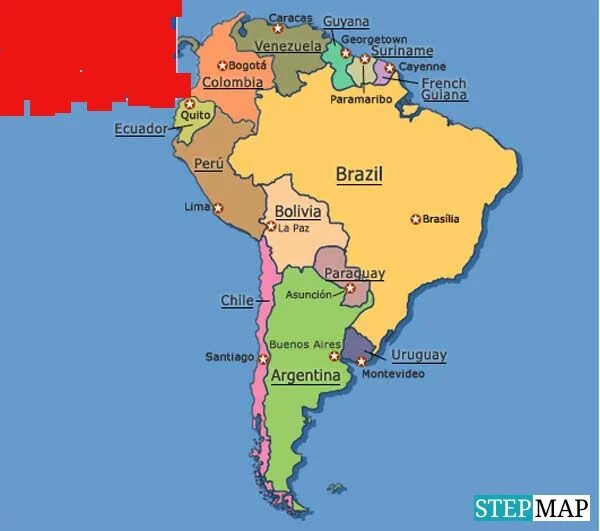 Карта Южной Америки со странами и столицами. Rfhnf .;JQ fvthbrb CJ cnhfyfvb b cnjkbwfvb. Политическая карта Южной Америки со странами и столицами на русском. Карта Южной Америки со странами крупно на русском со столицами.