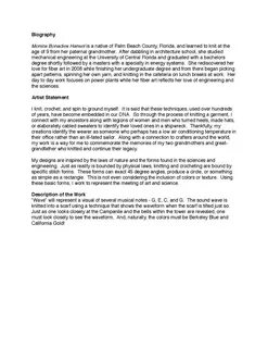 Artist's statement