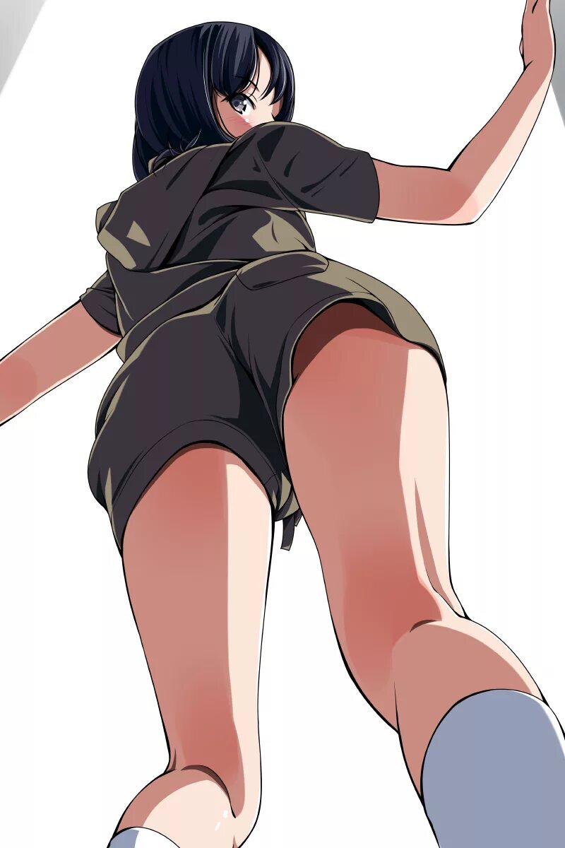 Ракурс worm's-eye view. Matsunaga kouyou drawn by. Великанша и небоскреб. Worms eye view девушки. Calls from below.