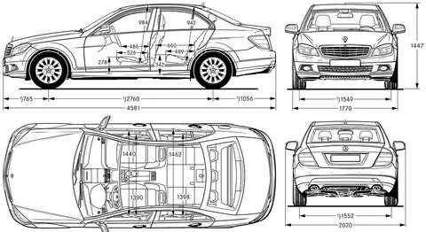 Чертеж mercedes