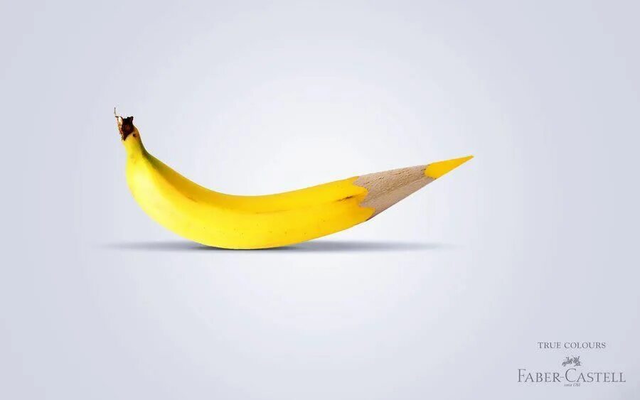 Креативная реклама карандаша. Креативный банан. Креативная реклама канцелярии. Креативная реклама канцтоваров. Банана пенсил