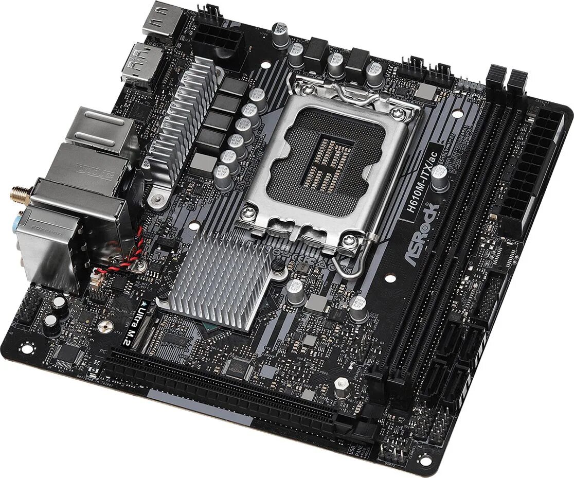 ASROCK b660m-ITX/AC. ASROCK h610m-ITX/AC. B660m-ITX/AC. H610 Mini-ITX.