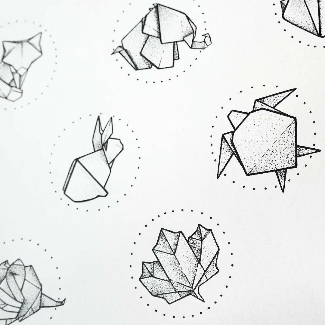 Оригами рисунок. Оригами стиль рисования. Оригами эскиз. Рисование с оригами.