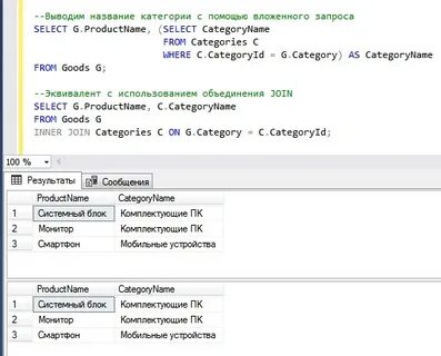 Двойные кавычки в sql запросе