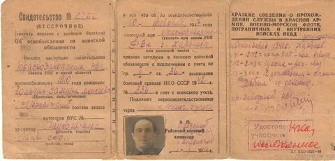Документ о воинской обязанности