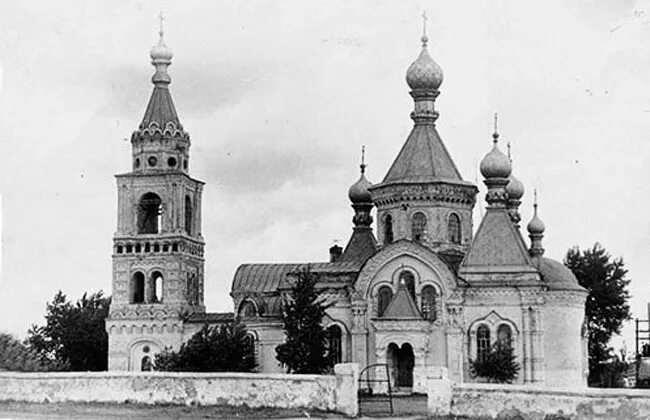 Михайловская церковь в посёлке Воронеж Фотографии прошлого