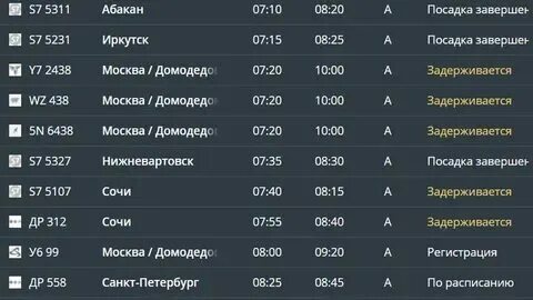 Толмачева прибытие самолетов в толмачево сегодня