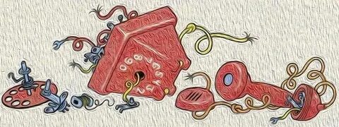 Нарисовать рисунок к рассказу телефон