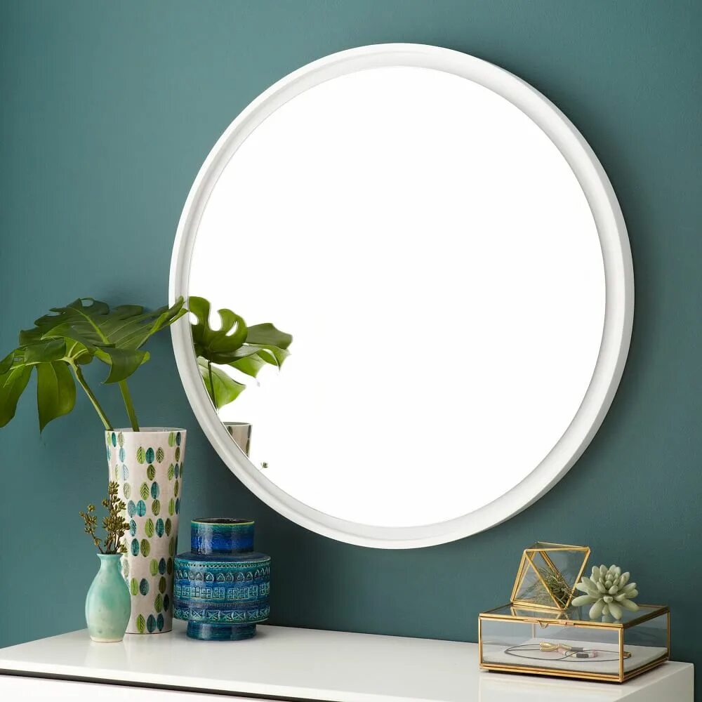 Зеркала в ванную белые. Зеркало West Elm. Зеркало икеа круглое. Круглое зеркало в ванную. Круглое зеркало в ванной.