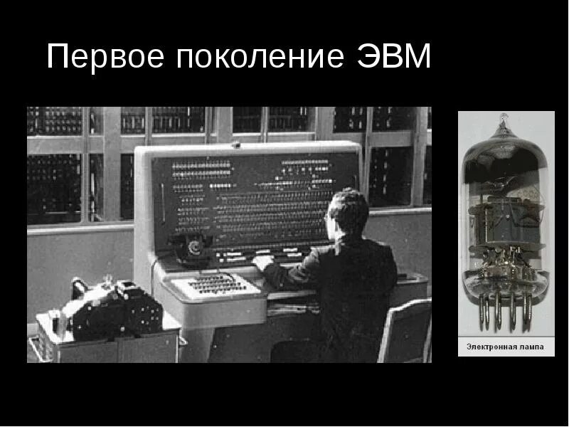 Первое поколение ЭВМ. ЭВМ разных поколений. Изображения ЭВМ разных поколений. ЭВМ первого поколения.