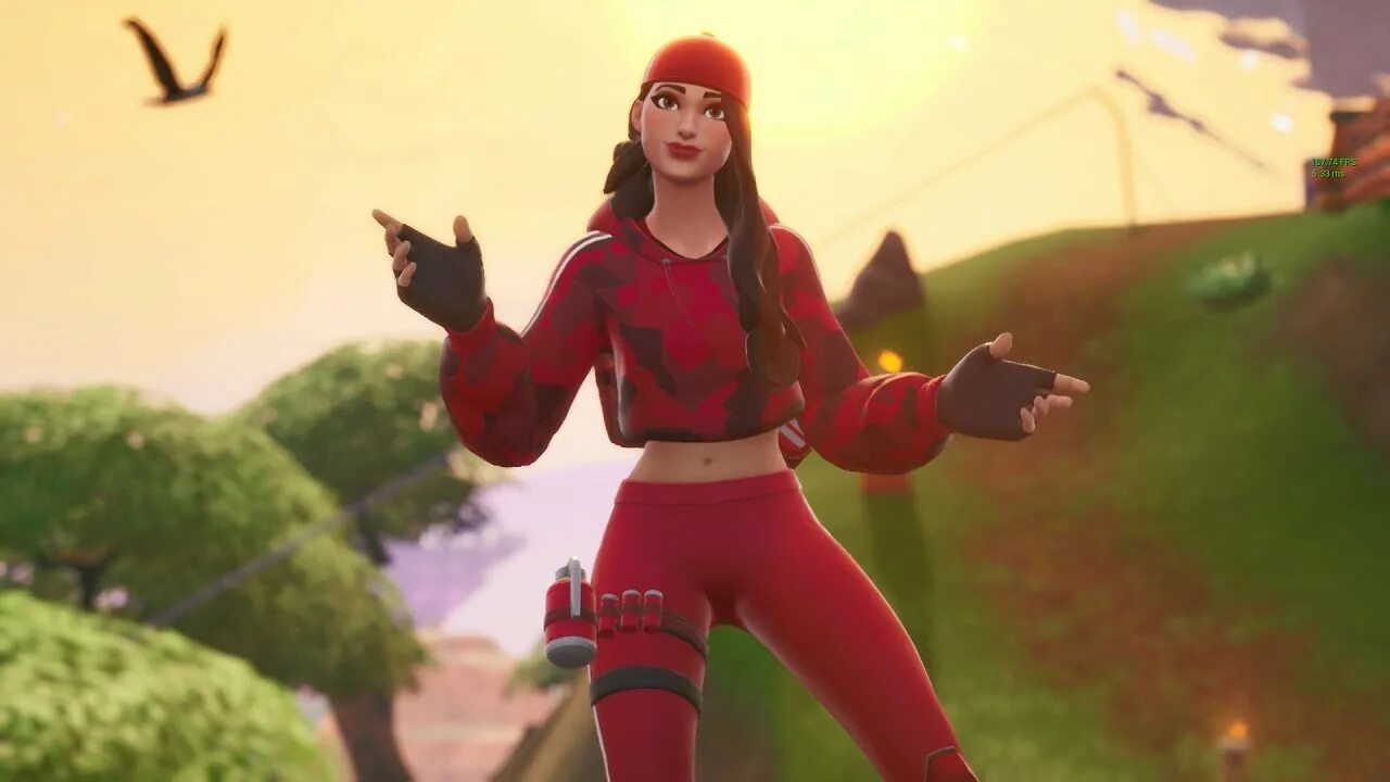 Fortnite Ruby standing Cancer.