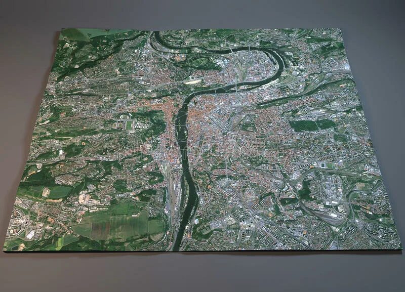 Satellite view map