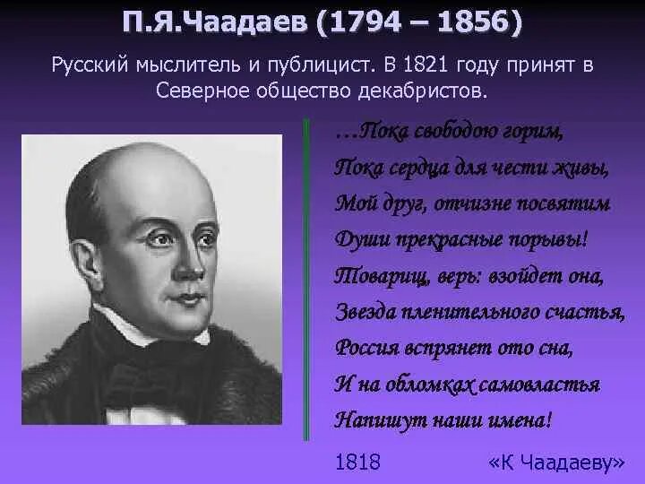 Чаадаев цитаты. П. чаадаев (1794-1856). п. чаадаев (1794-1856) философия. к чаадаеву 1821.