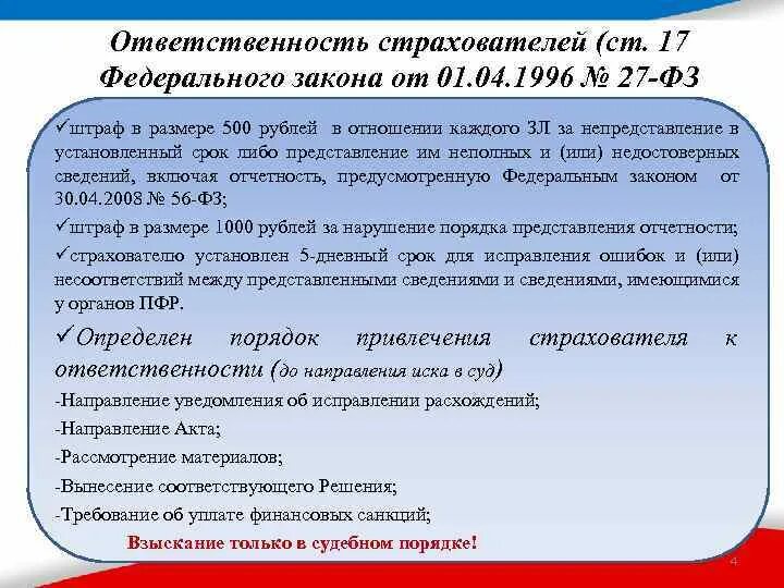 Пункт 1 статья 27 фз. Закона 27-ФЗ. Федеральный закон № 27-ФЗ от 01.04.1996. Ст 17 ФЗ 27. ФЗ об индивидуальном персонифицированном учете.