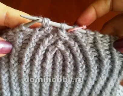 Резинка 1х1 спицами закрыть макушку