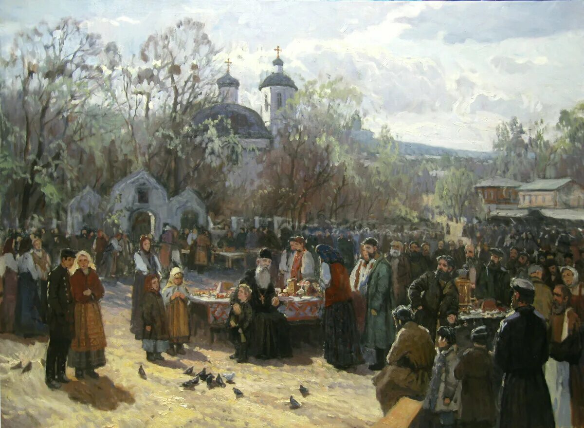 Маковский молебен на Пасху 1887-1888.