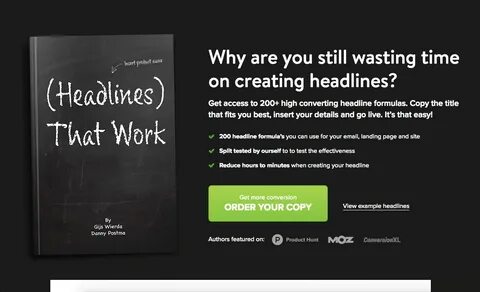 The author uses the example with page