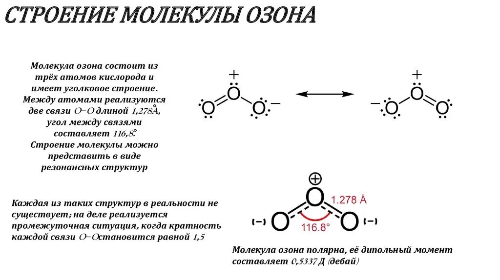 Структура молекулы озона. Озон схема образования связи. Структурная формула озона. Химическая связь в молекуле озона о3.