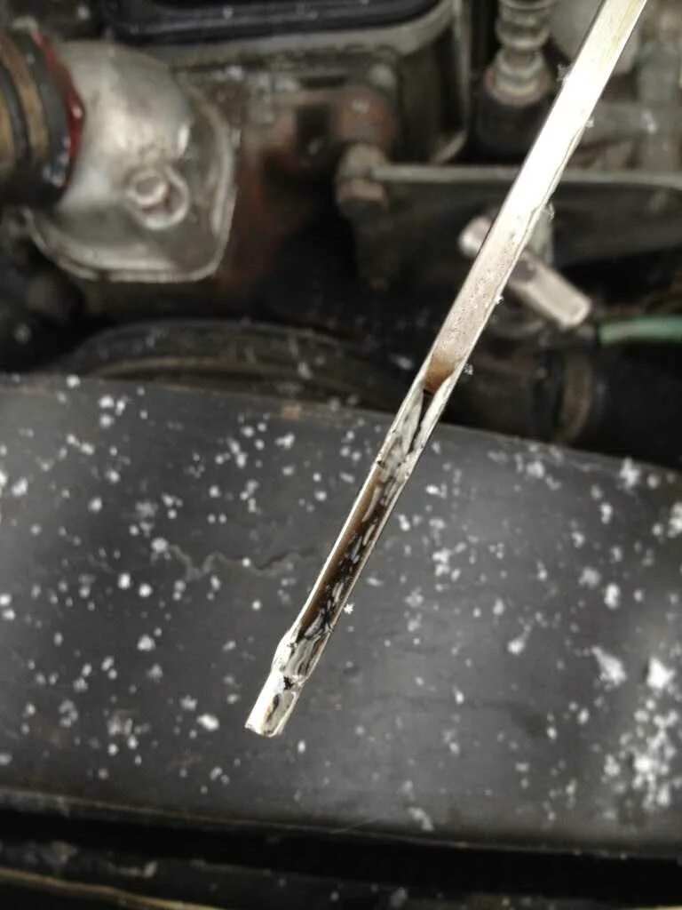 Солярка с попаданием масла. Ваз 2106 вода в поддоне причина. Отложения масла в двигателе. Солярка в масле двигателя. Маз 5551 теплообменник масло в антифризе.