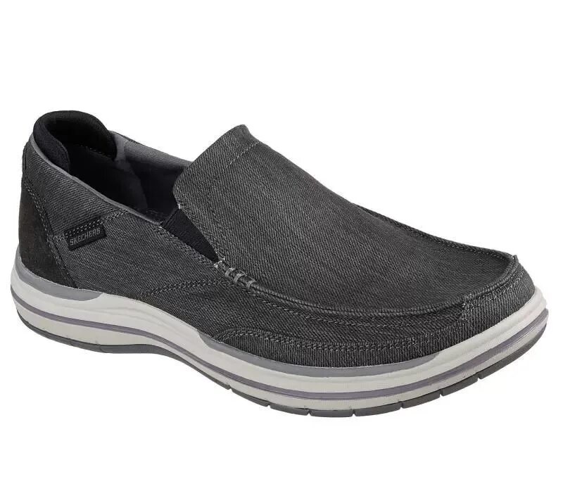 Полуботинки мужские Skechers Garza. Skechers Slipon без шнурков мужские Fit. Скетчерс обувь мужская. Skechers 64925. Скетчерсы обувь мужская