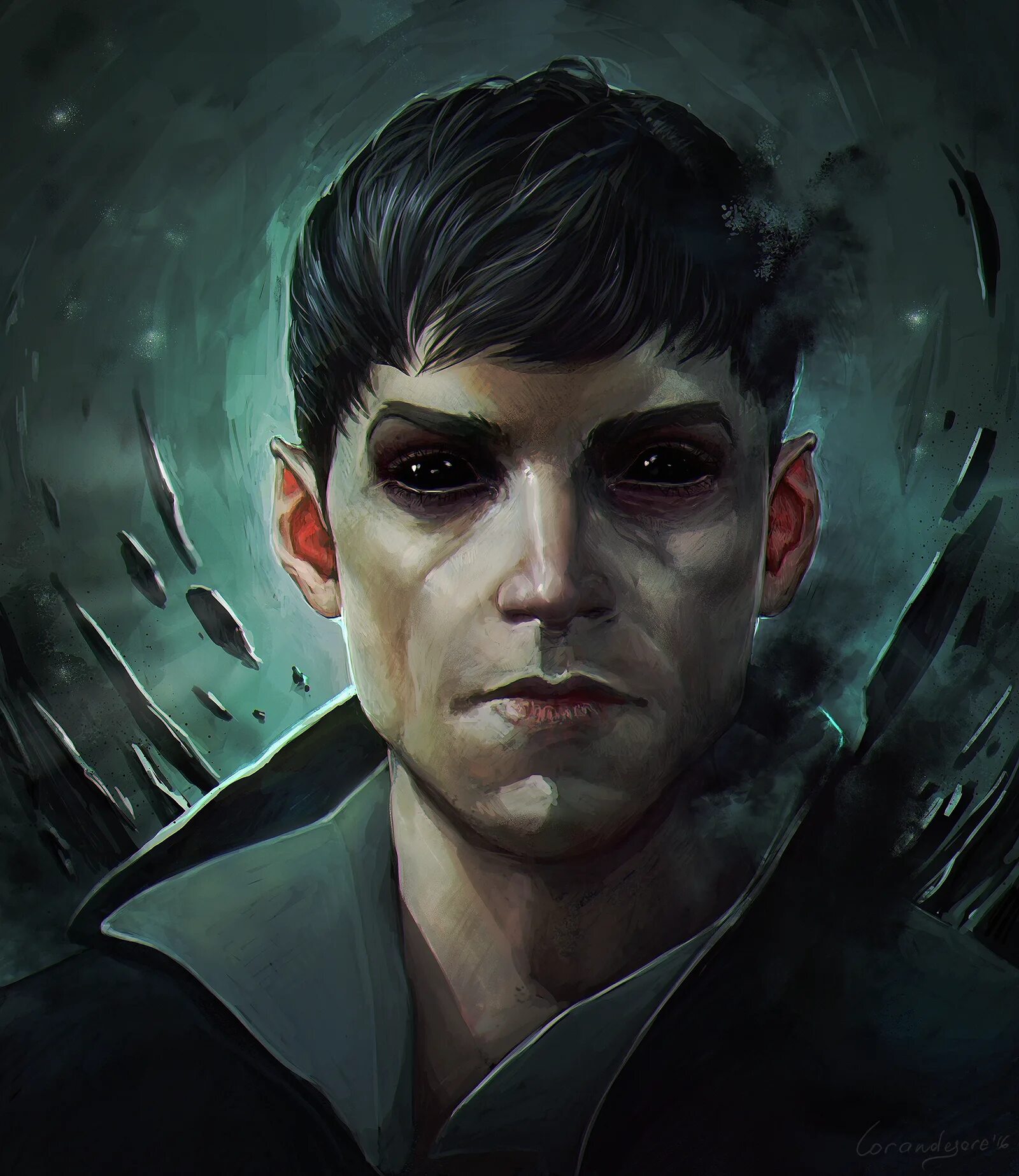 Dishonored 2 outsider art. Чужой dishonored 2 арт. Чужой dishonored. Чужой dishonored. Чужой дишоноред.