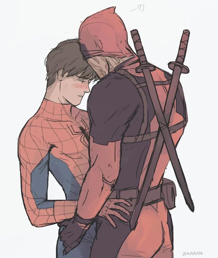 Spideypool. Уэйд Уилсон и Питер Паркер. Уйэд Уилсон и Питер Паркер. Питер Паркер и Уэйд Уилсон 18. Питер Паркер и Уэйд Уилсон арт.