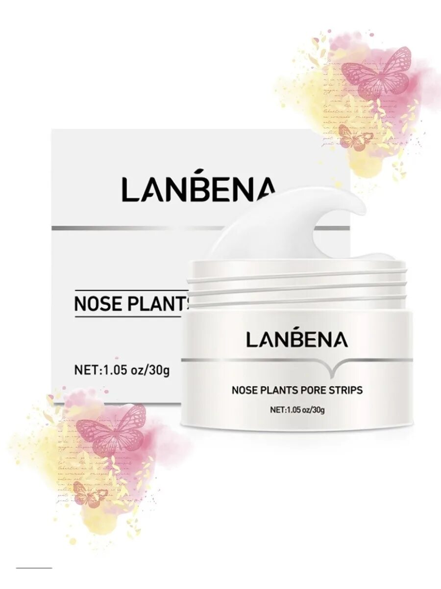 Lanbena plants. Маска для лица Ланбена. LANBENA от черных. LANBENA nose Plants. LANBENA белая маска от черных точек Plants Pore strips, 30гр.