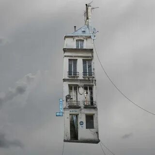 The flying house