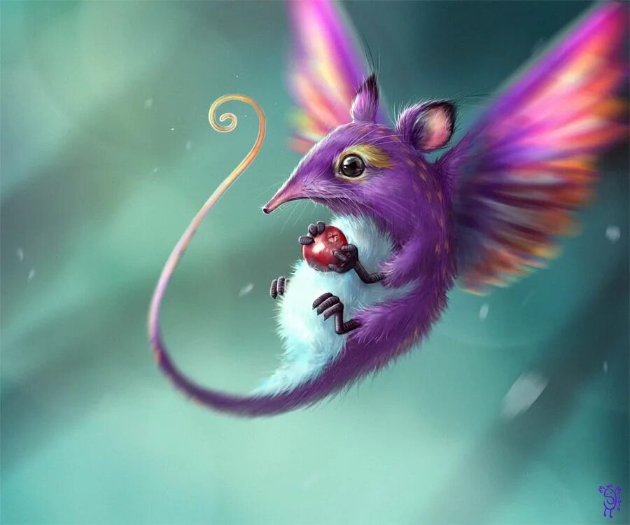 Милые магические существа. Мистические животные. Бьякко кицунэ. Фантастические животные. Включи фантастических животных.