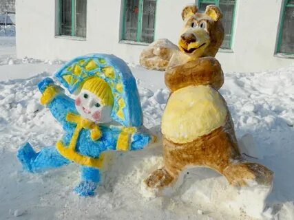 Снежные герои сказок