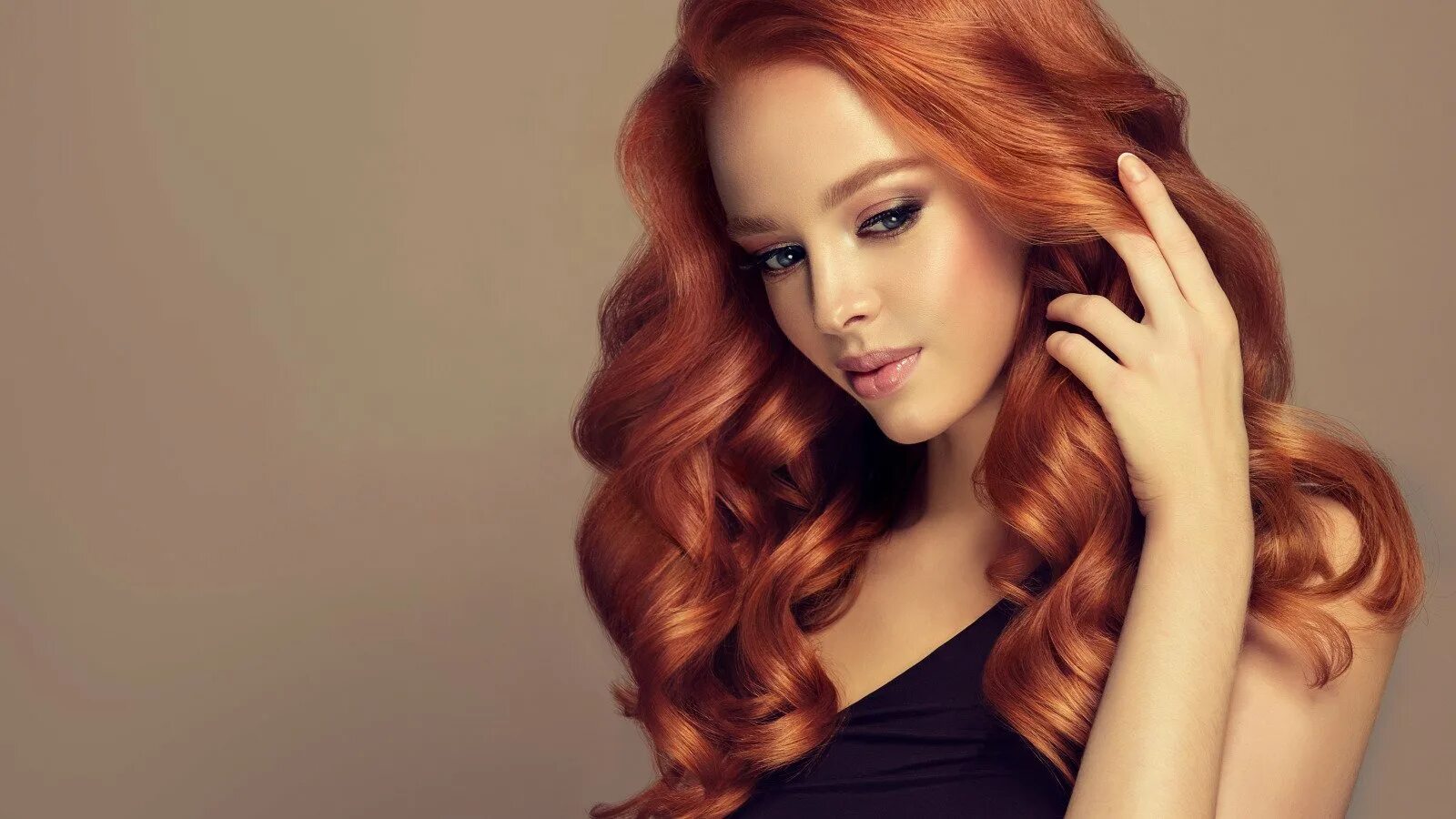 Рыжеволосая Катрин кюн. Red hair woman