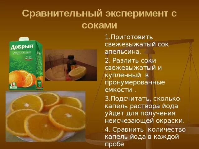 Сколько можно апельсинового сока. Эксперимент с апельсином. Опыты с соком. Эксперименты с соком апельсиновым. Опыты с витаминами.