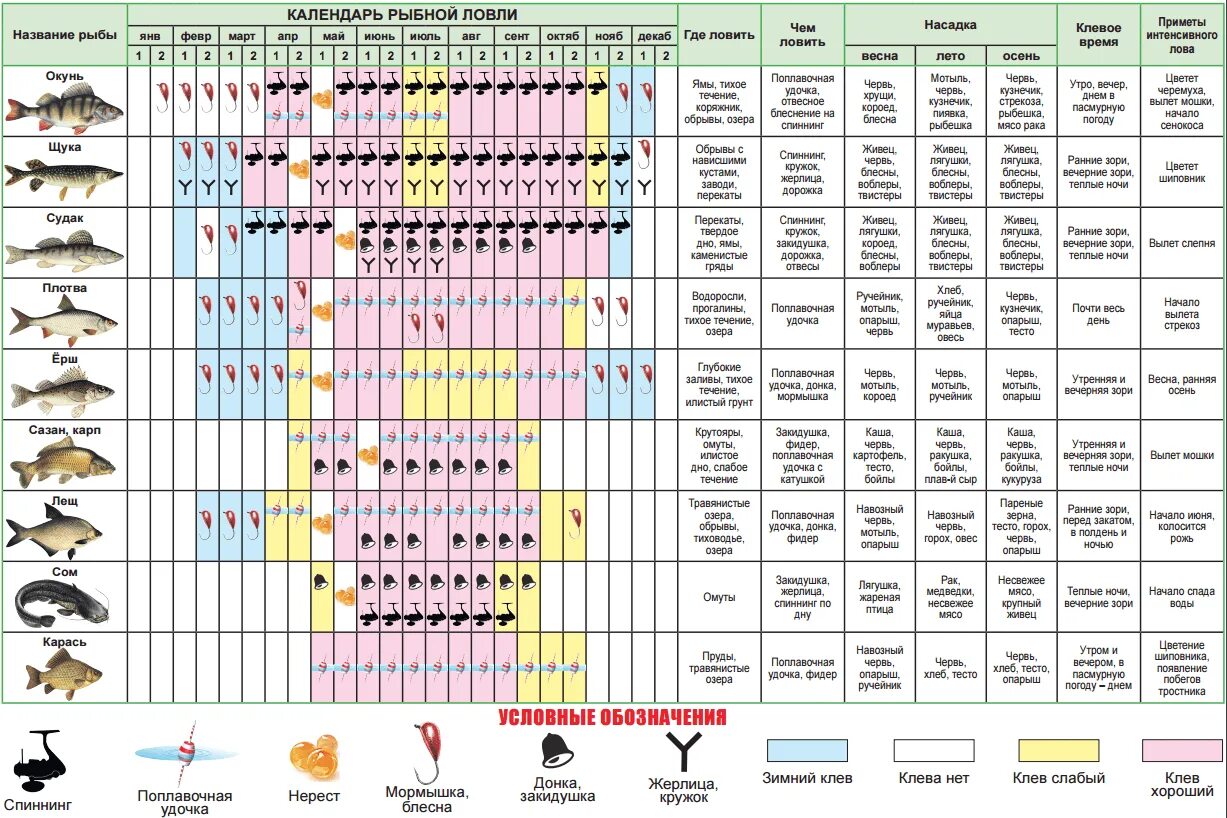 Время года ловли. Рыбацкий календарь клева на 2022г. Таблица ловли рыбы по месяцам. Клёв рыбы по фазам Луны на 2022 год. Лунный календарь для рыбалки 2022.