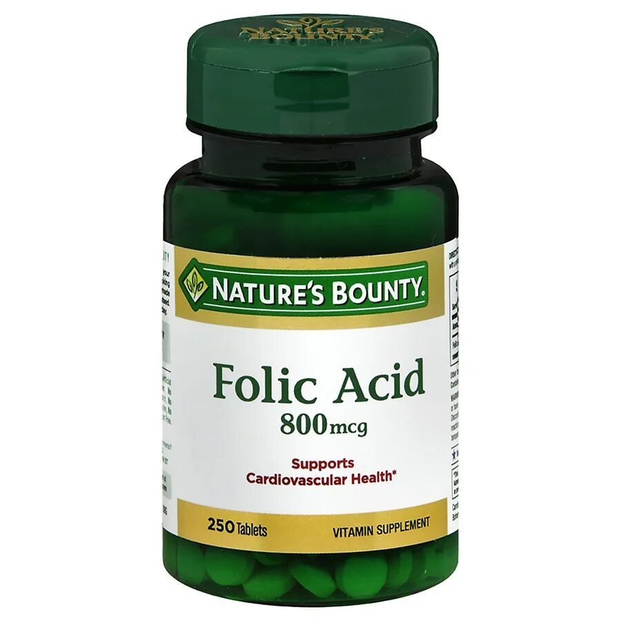 Folic acid natures Bounty. Folic acid 800mcg. Фолиевая кислота 800мг.