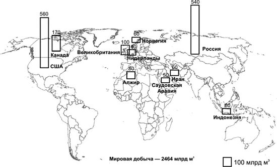 Запасы природного газа в мире карта. Газовые месторождения в мире карта. Добыча нефти и газа в Великобритании карта.