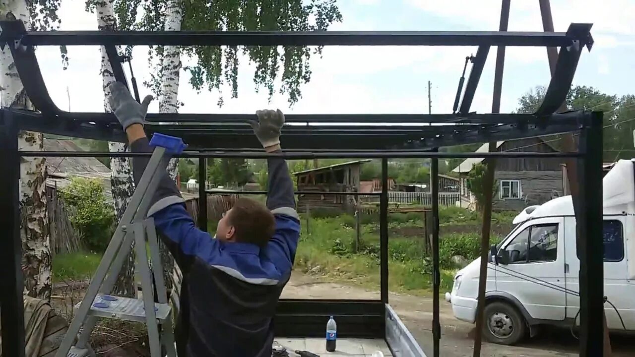 Сдвижная крыша на газель своими руками