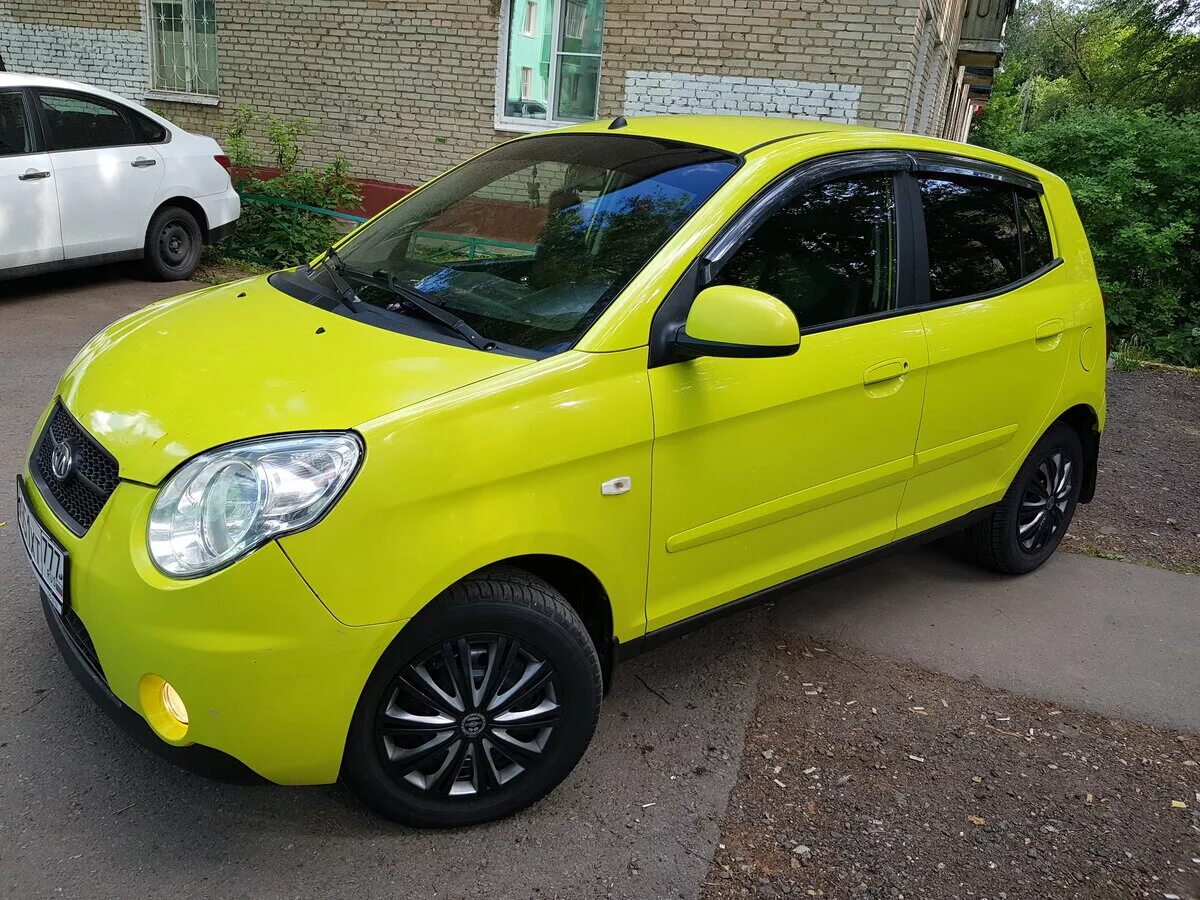 Kia picanto 2009. Киа Пиканто желтая 2009. Kia Picanto Yellow 2007. Киа Пиканто 2010 желтая. Kia Picanto 2009 год.