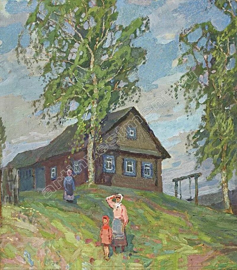 Дом отцов и народов. Художник былинко камилл вячеславович. отчий дом. картина родной дом. картина домик в деревне для детей.